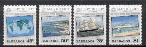 Barbados-1984-Lloyds-List-250th-Anniversary-Ships-MUH