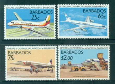 Barbados-1989-Commercial-Aviation-MUH-lot81051