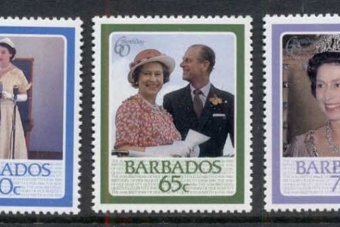 Barbados-1986 QEII 60th Birthday