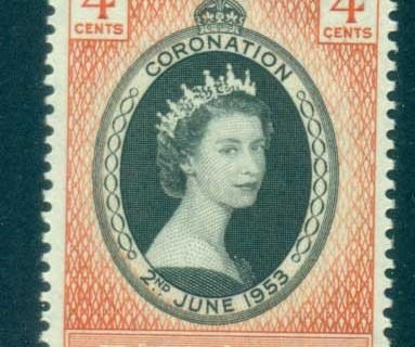 Barbados-1953-QEII-Coronation-MLH-lot80774