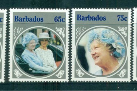 Barbados-1985-Queen-Mother-85th-Birthday-MLH-lot80829