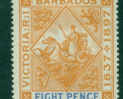 Barbados-1897-QV-Silver-Jubilee-8d-MLH