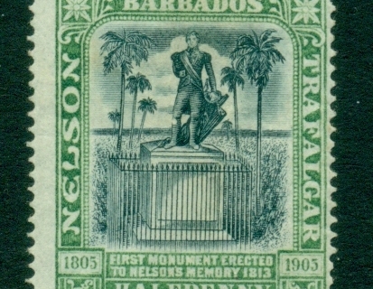 Barbados-1906-Nelson-centenary