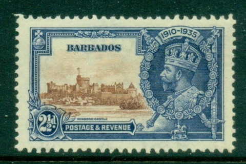 Barbados-1935-KGV-Silver-Jubilee-2-5d-MLH