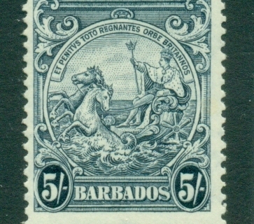 Barbados-1938-47-KGVI-Badge-of-Colony-5-MLH