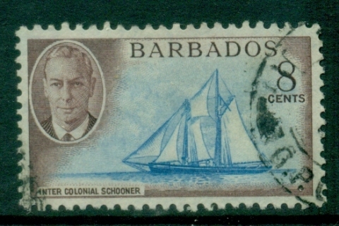 Barbados-1950-KGVI-Pictorial-8c-FU_1