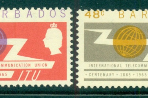 Barbados-1965-ITU-Centenary-MLH-lot55055