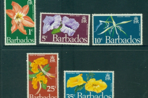 Barbados-1970-Flowers-MUH