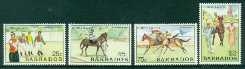 Barbados-1990-Horse-Racing-MUH