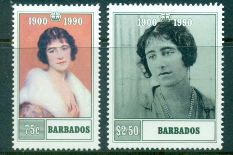 Barbados-1990-Queen-Mother-90th-Birthday-MUH