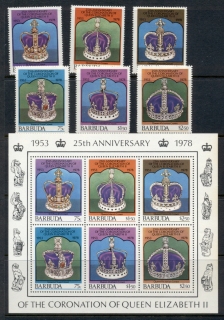 Barbuda-1978-QEII-Coronation-25th-Anniversary-MS-MUH