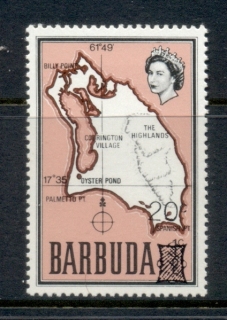 Barbuda-1970-Map-Surch-20c-on-0-5c-MLH
