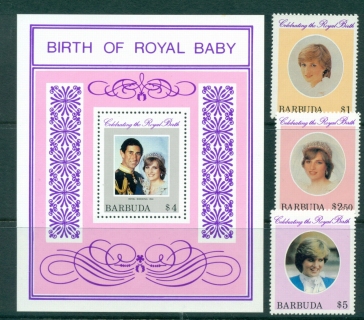 Barbuda-1982-Birth-of-Prince-William-MS-MUH-Lot30178