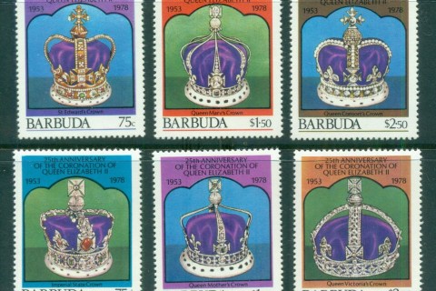 Barbuda-1978-QEII-Coronation-25th-Anniversary