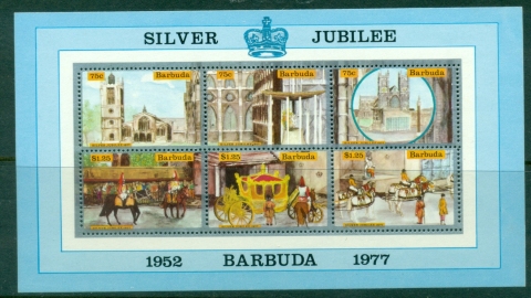Barbuda-1977-QEII-Silver-Jubilee-MS-Muh