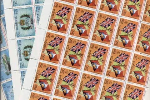 Barbuda-1977-Royal-Visit-3xSheets-MUH