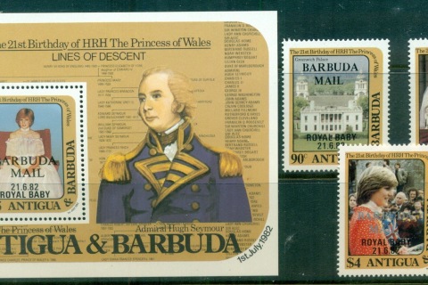 Barbuda-1982-Princess-Diana-21st-Birthday-Opt-Royal-Baby-MS-MUH