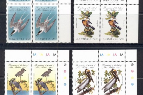 Barbuda-1985-Audubon-Birds-blk4-MUH