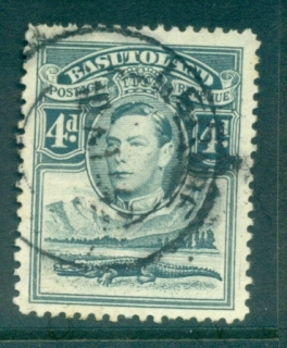 Basutoland-1938-KGVI-4d-grey-FU-lot79275