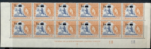 Basutoland-1959-QEII-Pictorial-0-5d-surch-on-2d-blk12-MLH