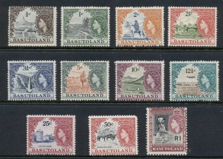 Basutoland-1961-63-QEII-Pictorials