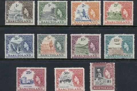 Basutoland-1961-63-QEII-Pictorials