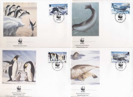 BAT 1992 WWF Antarctic Wildlife, Penguin, Seal FDC