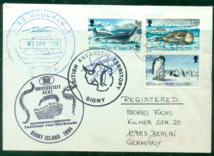BAT-1994-WWF-Seals-Penguins-43468p-Signy-HMS-Endurance-University-Gent-to-Germany-cover BAT-1994-WWF-Seals-Penguins-43468p-Signy-HMS-Endurance-University-Gent-to-Germany-cover