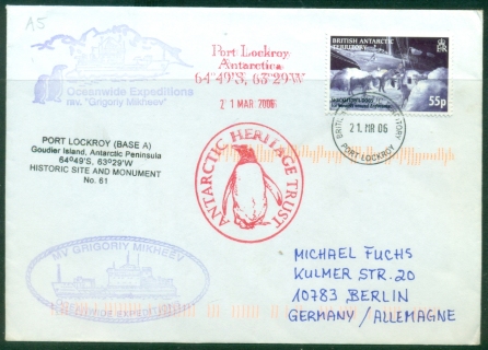 BAT-2006-Dogs-of-Ernest-Shakleton-55p-Antarctic-Heritage-Trust-MV-Grigoriy-Mikheev-Port-Lockroy-to-Germany-cover BAT-2006-Dogs-of-Ernest-Shakleton-55p-Antarctic-Heritage-Trust-MV-Grigoriy-Mikheev-Port-Lockroy-to-Germany-cover