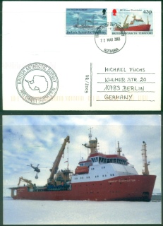 BAT-2003-Research-Ships-2p-RRS-Ernest-Shackleton-43p-Rothera-to-Germany-PPC