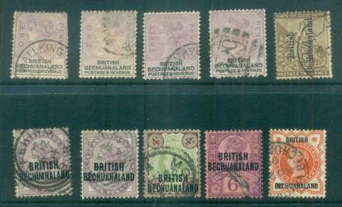 Bechuanaland-1887-on-QV-Assorted-oddments