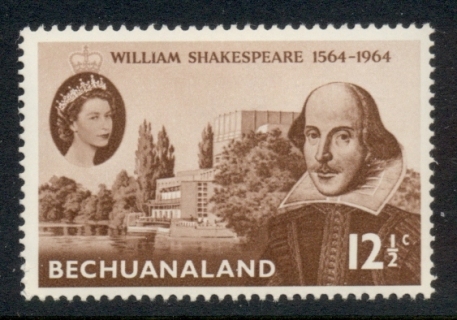 Bechuanaland-1964-Shakespeare-400th-Birth-Anniversary-MLH