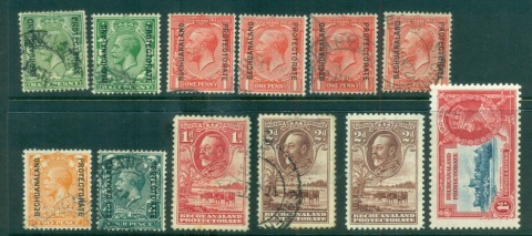 Bechuanaland-Protectorate-1913-on-KGV-Assorted-oddments