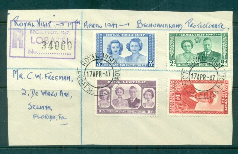 Bechuanaland-Protectorate-1947-Royal-Visit-on-piece-not-FDIFU-lot62147