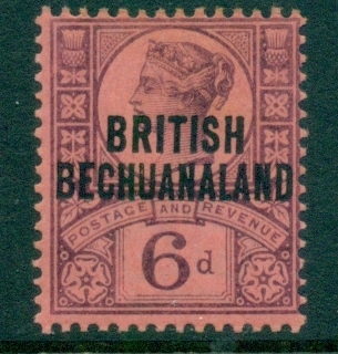 Bechuanaland-1891-QV-Opt-6d-tonesMLH Bechuanaland-1891-QV-Opt-6d-tonesMLH