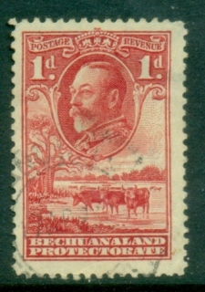 Bechuanaland-Protectorate-1932-KGV-Cattle-Baobab-Tree-1d-FU