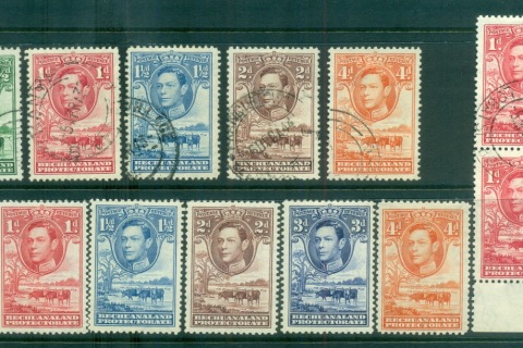 Bechuanaland-Protectorate-1938-KGVI-Assorted-Defins
