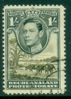 Bechuanaland-Protectorate-1938-KGVI-Cattle-Baobab-Tree-1sh-FU