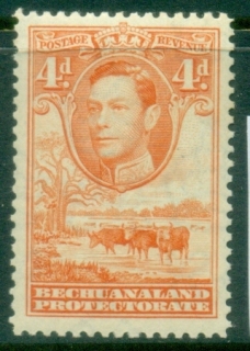 Bechuanaland-Protectorate-1938-KGVI-Cattle-Baobab-Tree-4d-MLH