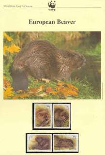 Belarus 1995 WWF European beaver