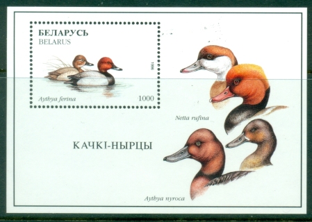 Belarus-1996-Birds-Duck-MS-MUH