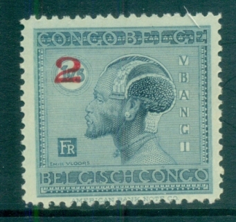 Belgian-Congo-1931-Pictorial-Ubangi-Man-3fr-Opt-MUH