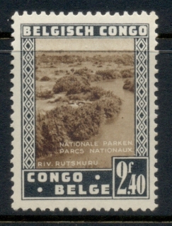 Belgian-Congo-1937-38-Rutshuru-River-240fr-MUH