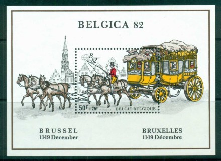 Belgium-1982-Belgica-82-Messengers-MS-MUH-lot83620