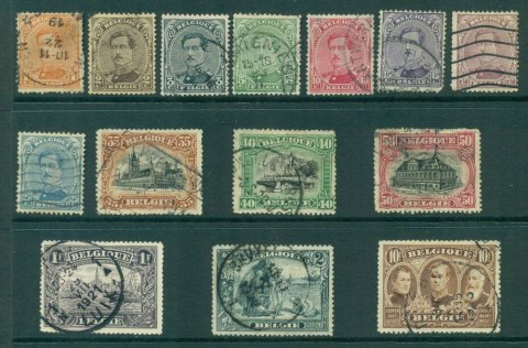 Belgium-1915-20-no-5f-Asst-14-15-FU-Lot27136