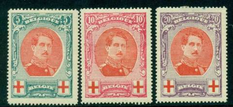 Belgium-1915-King-Albert-I-Red-Cross-MH-Lot17503