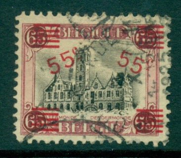 Belgium-1921-55c-Surcharge-FU-Lot27140