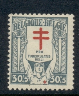 Belgium-1925-Welfare-Anti-TB-155c-MLH25-Welfare-Anti-TB-305c-MLH