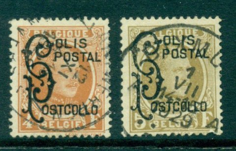 Belgium-1928-Parcel-Post-Stamps-FU-Lot27271