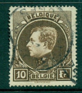 Belgium-1929-10f-King-Albert-I-FU-Lot27146